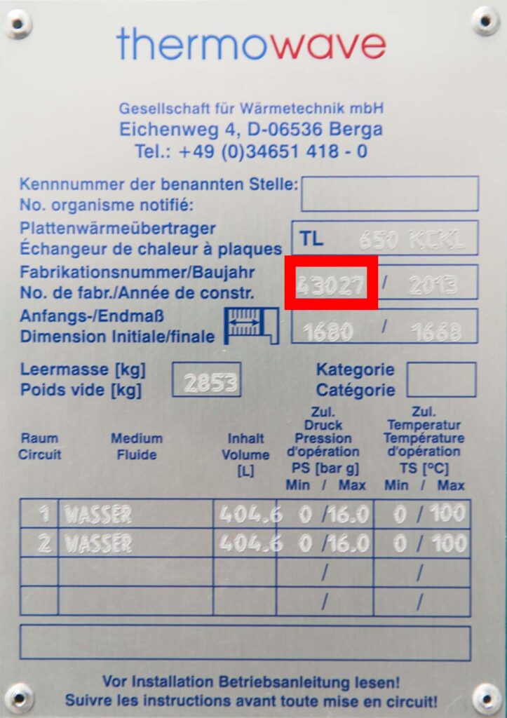 Nameplate thermowave